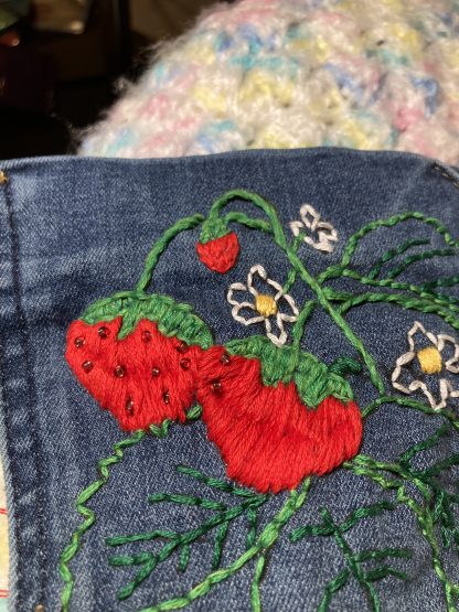 Custom Hand Embroidered/Painted Market Apron - Image 3