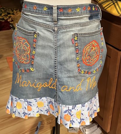 Custom Hand Embroidered/Painted Market Apron - Image 6