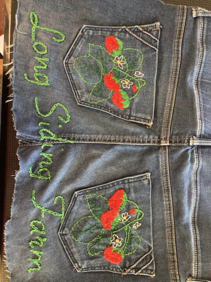 Custom Hand Embroidered/Painted Market Apron - Image 4